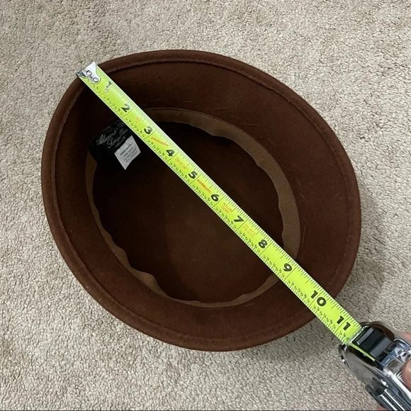 Brown Wool Hat Alessandra Bacci Firenze Made in Italy 100% wool - Picture 8 of 9